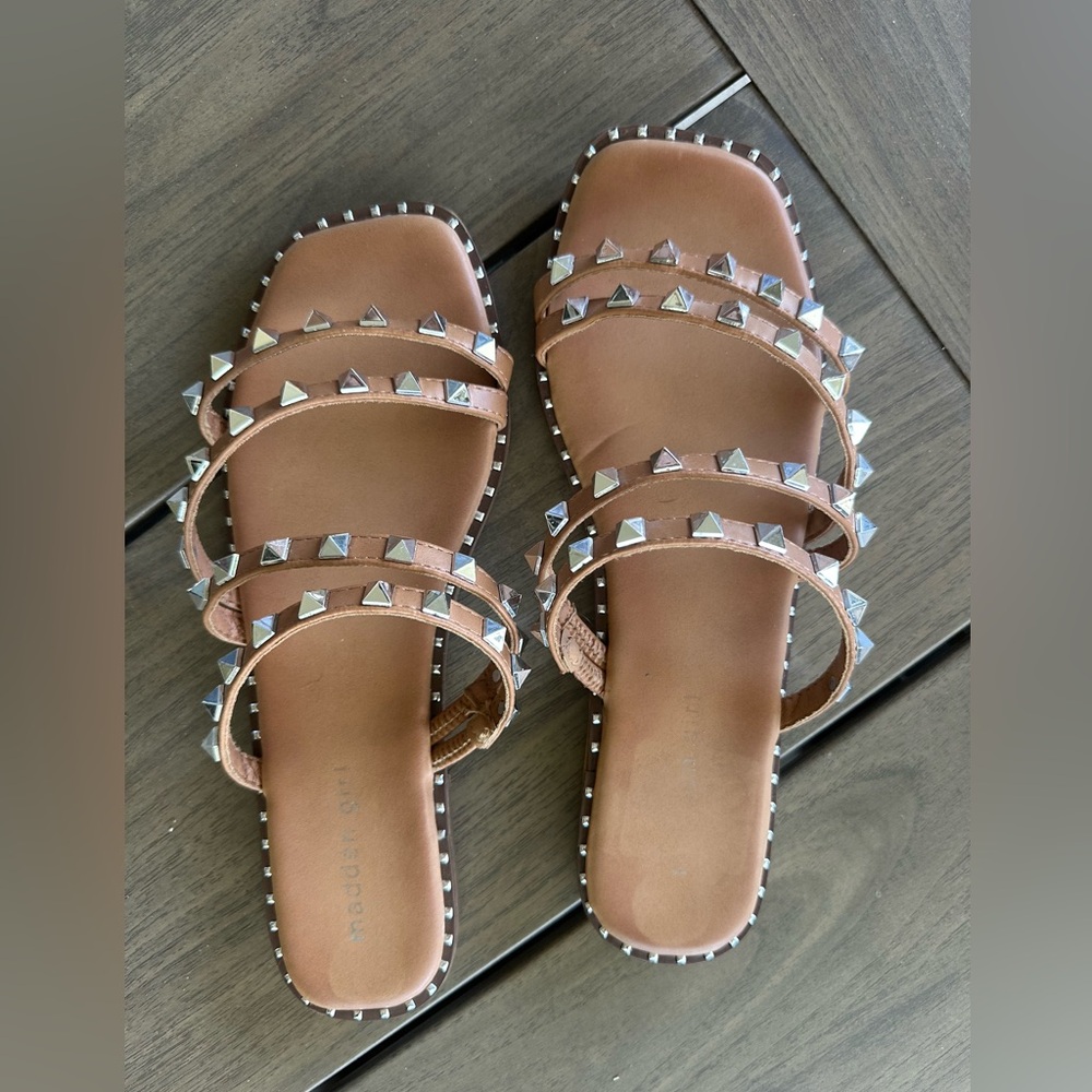 Madden girl Studded Tan Sandals